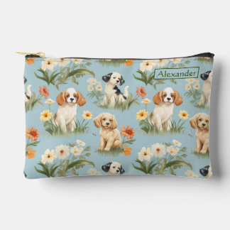 Custom Adorable Puppy Pencil Case Accessory Pouch