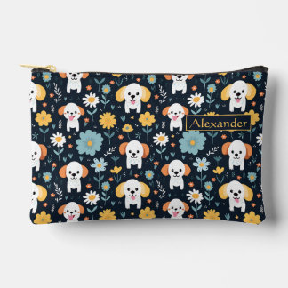 Custom Adorable Puppy Pencil Case Accessory Pouch