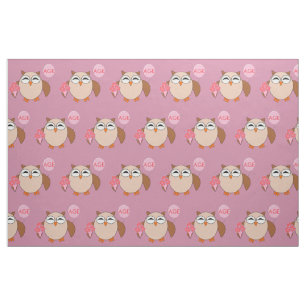 Custom Age Birthday Owl Craft Fabric