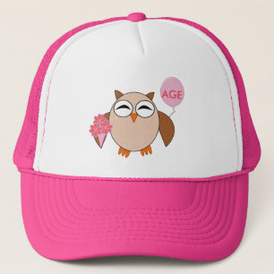 Custom Age Birthday Owl Hat