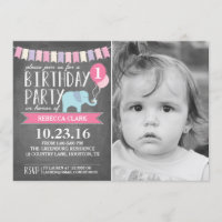 Custom Age Elephant Birthday Party | Birthday