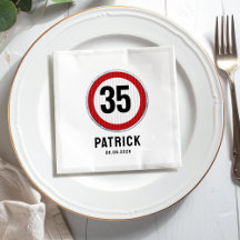 CUSTOM AGE speed limit sign birthday party