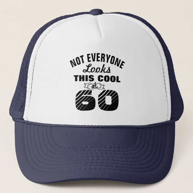 Custom Age Trucker Hat - Personalized Birthday Cap (Front)