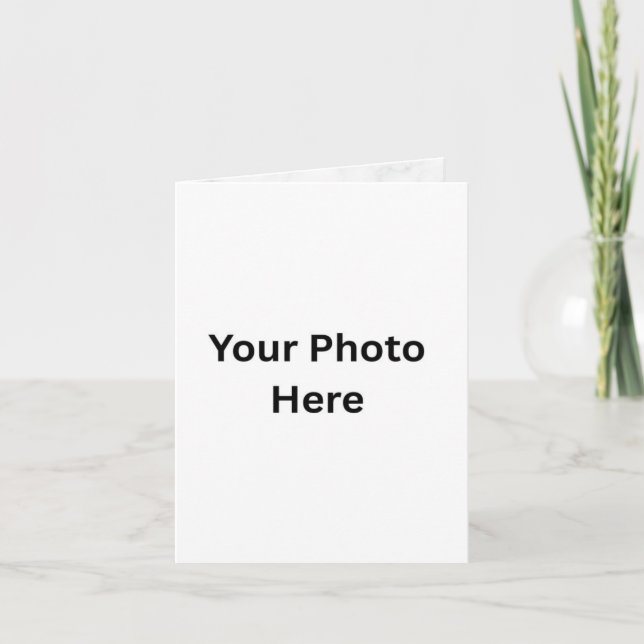 Custom AI Photo Greeting Card | Personalized Messa (Front)