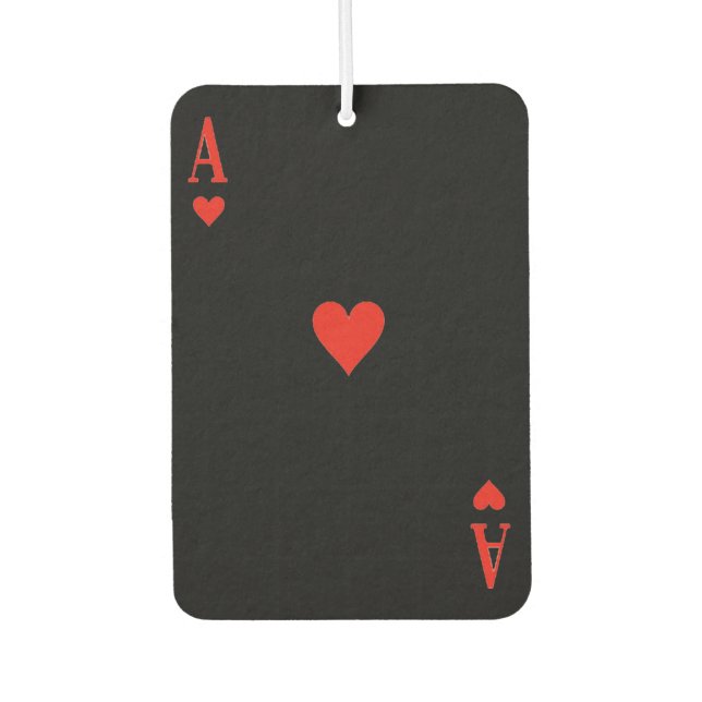 Custom Air Freshener - Ace of Hearts (Front)