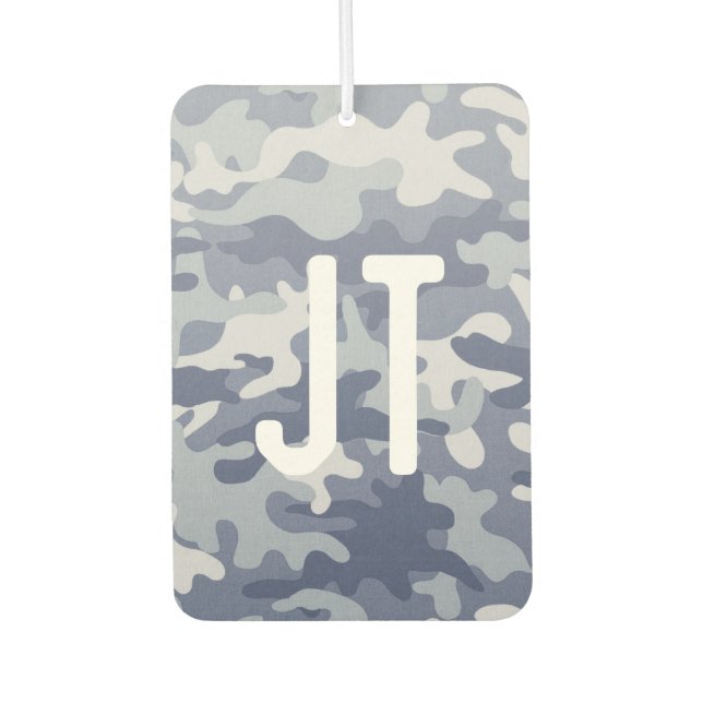 Custom Air Freshener - Camouflage Initials (Front)