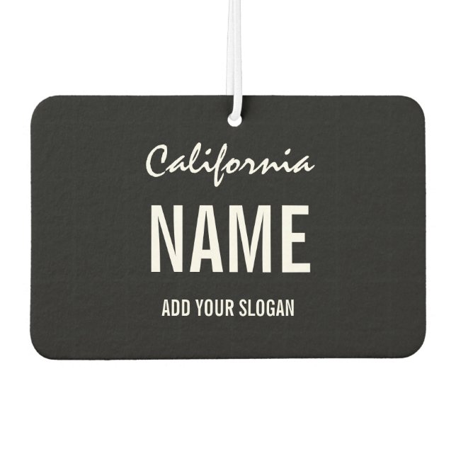 Custom Air Freshener - License Plate State (Front)