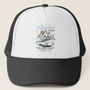 Custom Alaska Cruise Family Friends Group Matching Trucker Hat