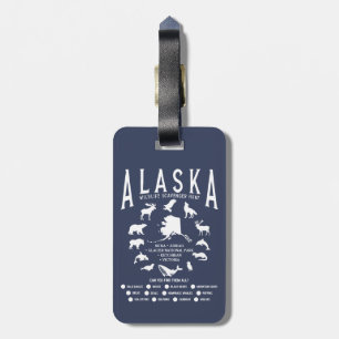 Custom Alaska Family Cruise Wildlife Spotting Luggage Tag