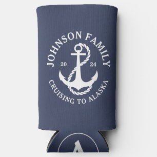 Custom Alaska Family Cruise Wildlife Spotting Seltzer Can Cooler