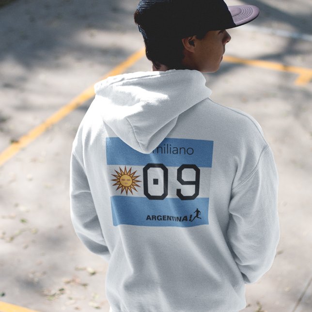 Custom Albiceleste Sun Flag Athlete Wear Hoodie (Creator Uploaded)