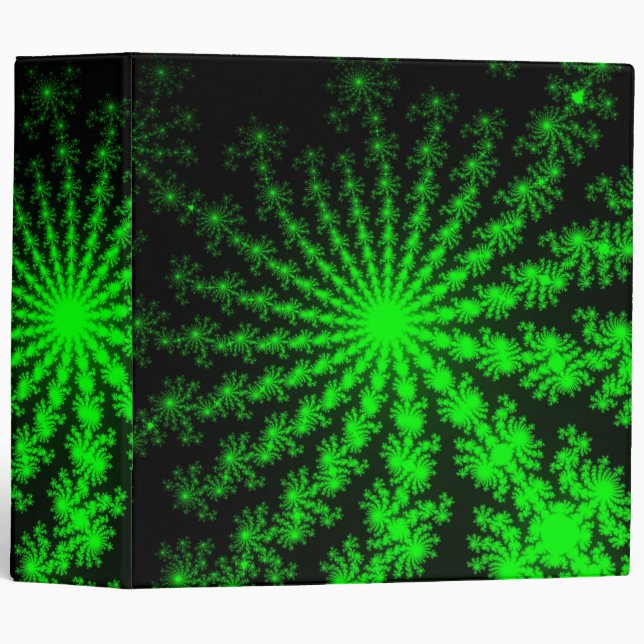Custom Alien Fractal Burst Binder (Front/Spine)