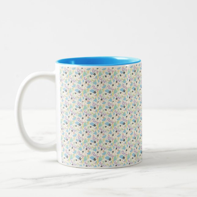 Custom All-Over Print Geometric Pattern Coffee Mug (Gauche)