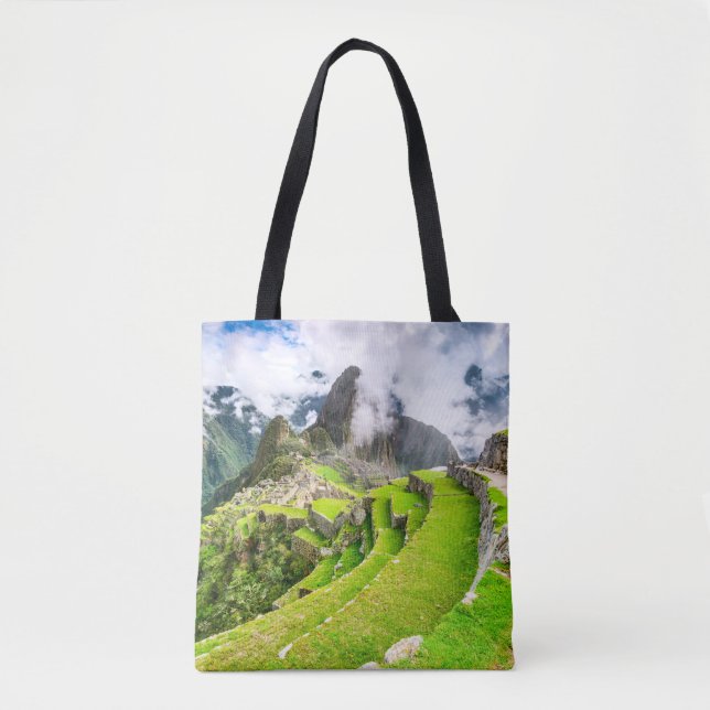 Custom All-Over-Print Tote Bag Machu Picchu, Cusco (Front)