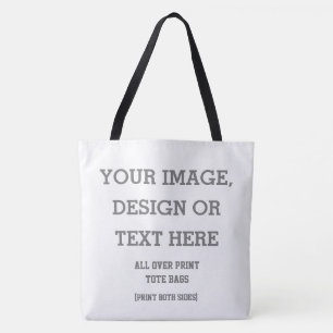 Custom All Over Print Tote - Personalized Design Bag