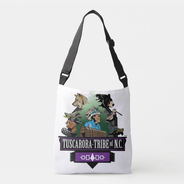 Custom All Over Tote Bag - Tuscarora Tribe NC (Front)