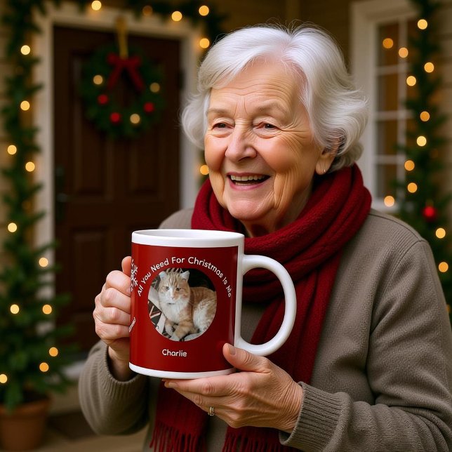 Custom All You Need Cat Photo Specialty Mug (Creator Uploaded)