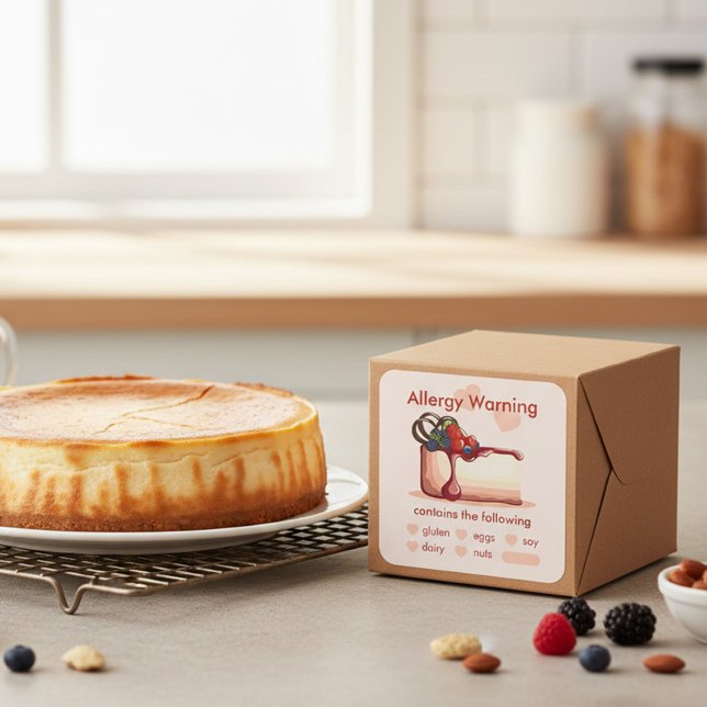 Custom Allergy Warning Dessert Sticker (Creator Uploaded)
