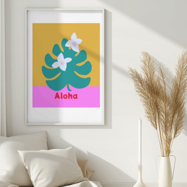 Custom aloha bright colours modern wall poster (Creator Uploaded)