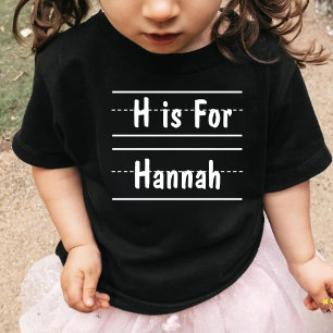 Custom Alphabet Name First Day of Pre School Gift T-Shirt