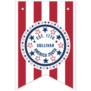 Custom America 250 Vintage Patriotic Flag