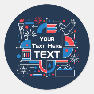Custom America’s 250th anniversary Classic Round Sticker