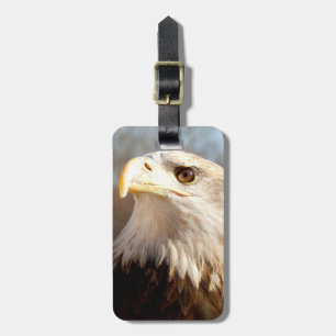 Custom American Bald Eagle Profile Luggage Tag