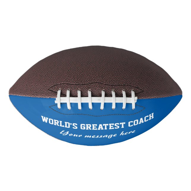 Custom American Football | World's Greatest Coach (Front)