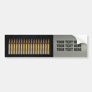 Custom Ammo Bullet Hunting Gun Bumper Sticker