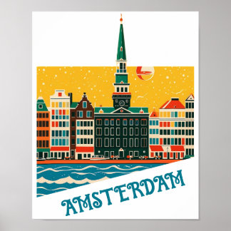 Custom Amsterdam Netherlands Poster