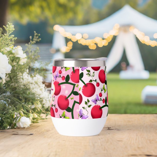 Custom and personalized cherry butterfly gift  (Wedding)