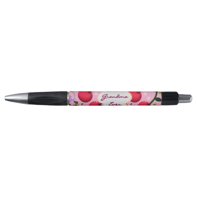 Custom and personalized cherry butterfly gift  pen (Front)