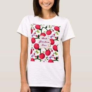 Custom and personalized cherry butterfly gift T-Shirt