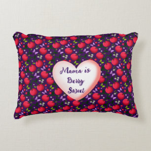 Custom and personalized Cute Cherry Butterfly  Accent Pillow