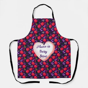 Custom and personalized Cute Cherry Butterfly  Apron