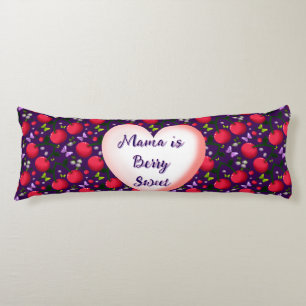 Custom and personalized Cute Cherry Butterfly  Body Pillow