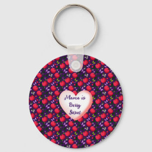 Custom and personalized Cute Cherry Butterfly  Keychain