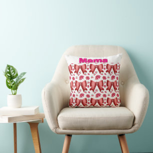 Custom and personalized Cute Coquette Gift Throw Pillow