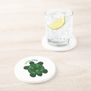 Custom and personalized Cute Turtle  Coaster