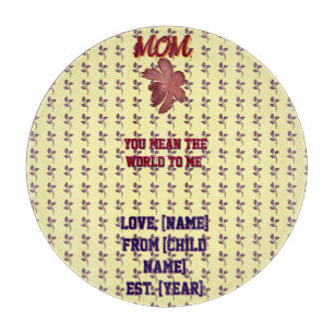 Custom and personalized family quote gift cutting board