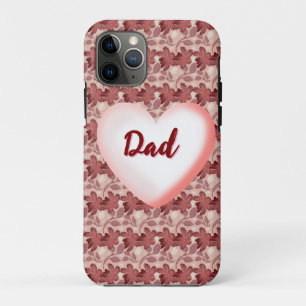 Custom and personalized floral gift for Father iPhone 11 Pro Case