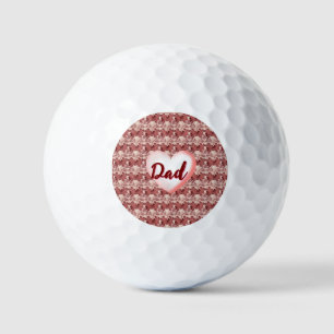 Custom and personalized floral gift for Father Golf Balls