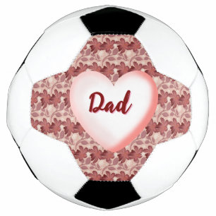 Custom and personalized floral gift for Father Soccer Ball