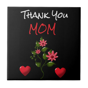 Custom and personalized floral gift tile