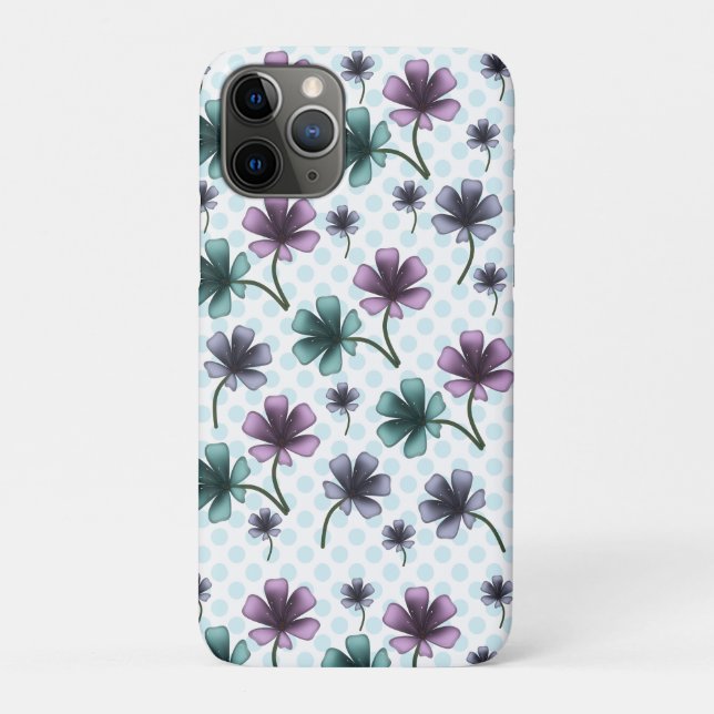 Custom and personalized floral pattern  Case-Mate iPhone case (Back)