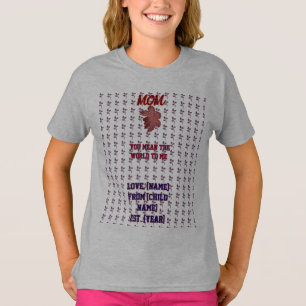 Custom and personalized floral  T-Shirt