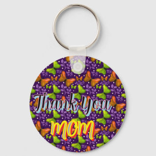 Custom and personalized gift butterfly Pattern Keychain