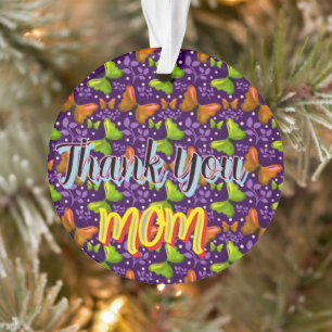 Custom and personalized gift butterfly Pattern Ornament