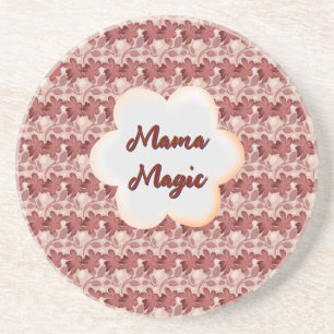 Custom and personalized mother's day floral gift coaster