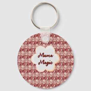 Custom and personalized mother's day floral gift keychain